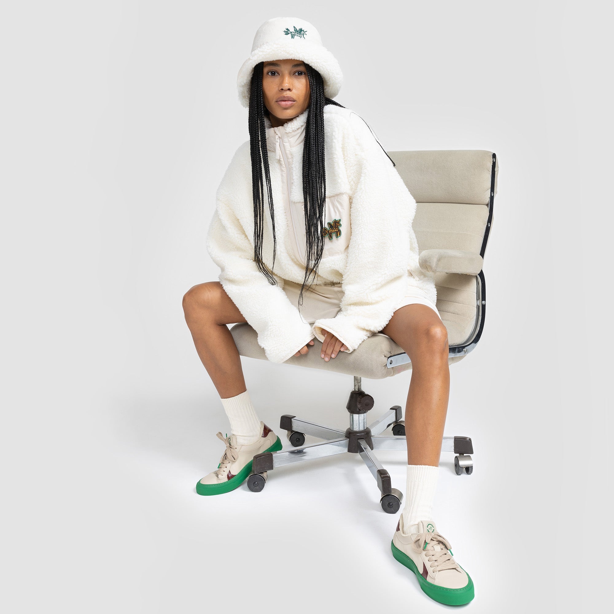 Antarctica Off - White Sustainable Bucket Hat - Unisus Club