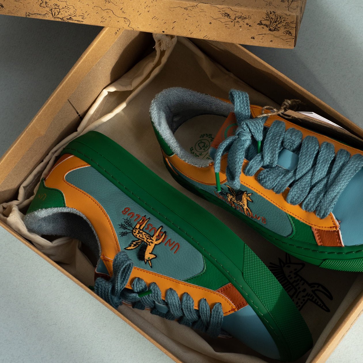 Geo 1 Tropic Sunset Sneaker | Sustainable Vegan Footwear by Unisus